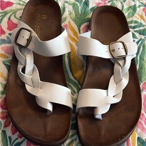 White Mountain Women's Braided Sandals